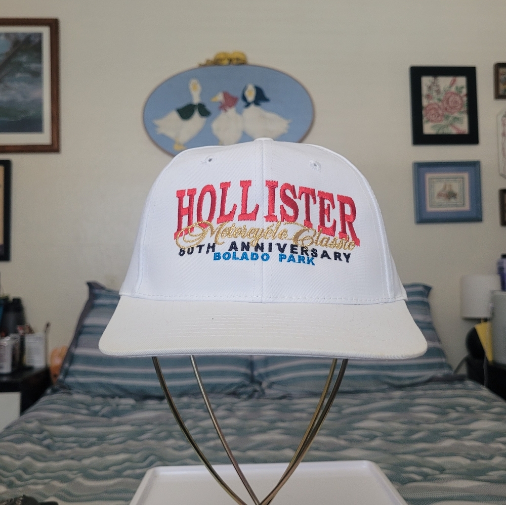 Vintage Hollister Biker Rally Anniversary Hat